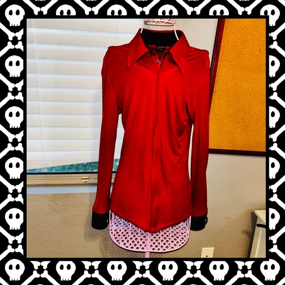 Jean Paul Gaultier L/S Shirt with leather cuffs! - Picture 1 of 7